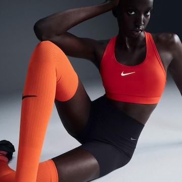 NIKE Bralette Sports bra 'Swoosh' in Red