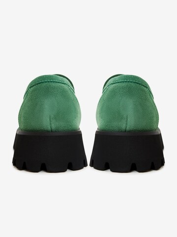 CESARE GASPARI Moccasins in Green