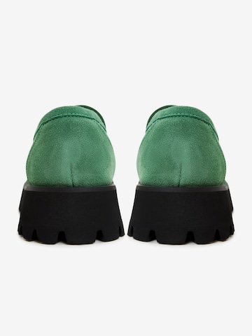 CESARE GASPARI Moccasins in Green