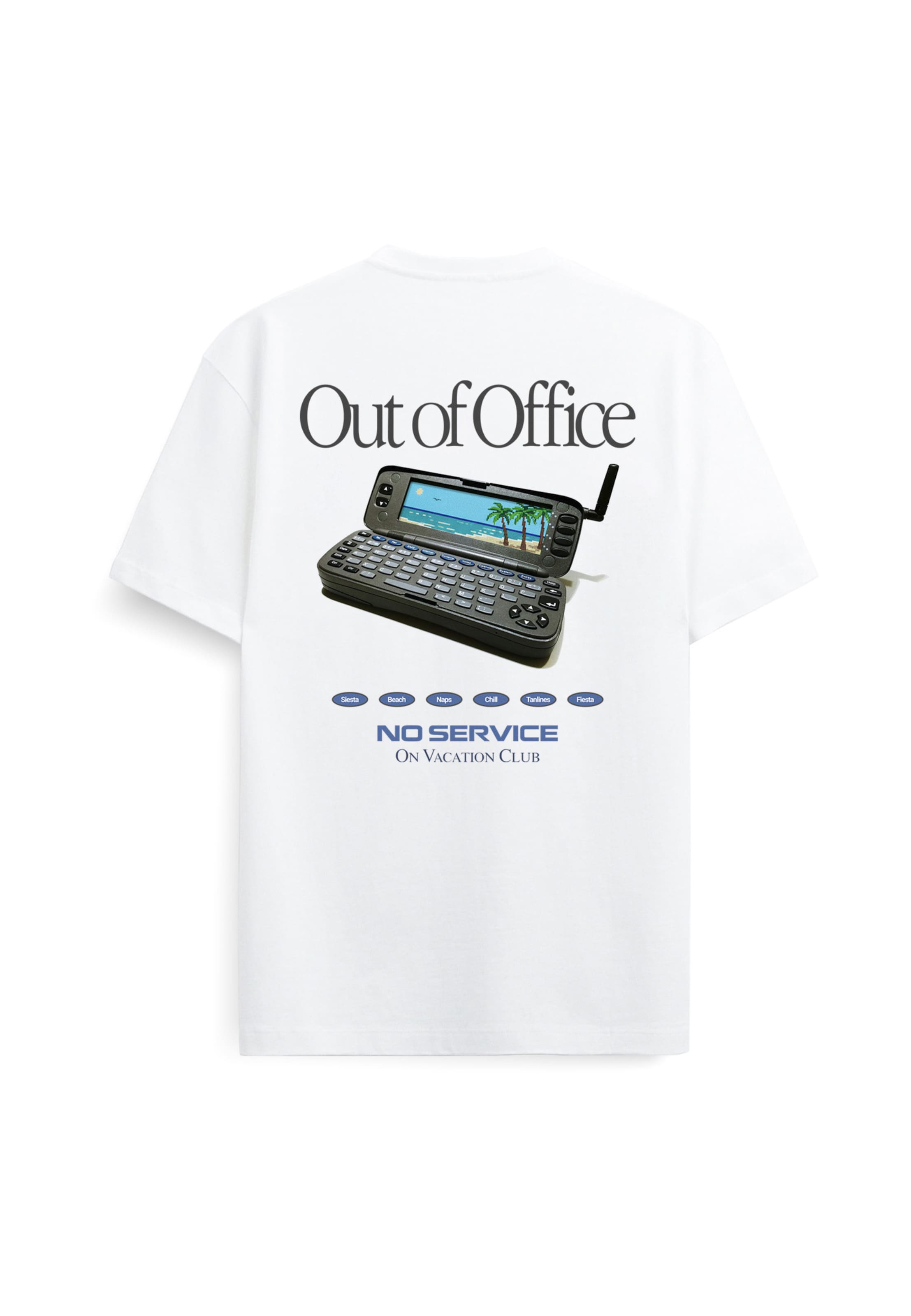 On Vacation Shirt 'No Service' in White