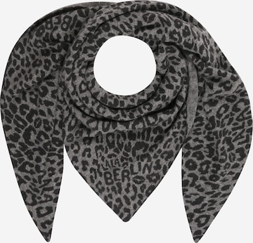 Lala Berlin Huivi 'Triangle M printed cashmere blend' värissä harmaa: etupuoli