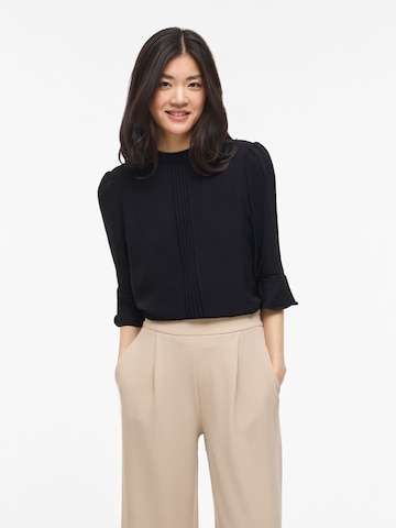 VILA Blouse 'VIRella' in Zwart: voorkant