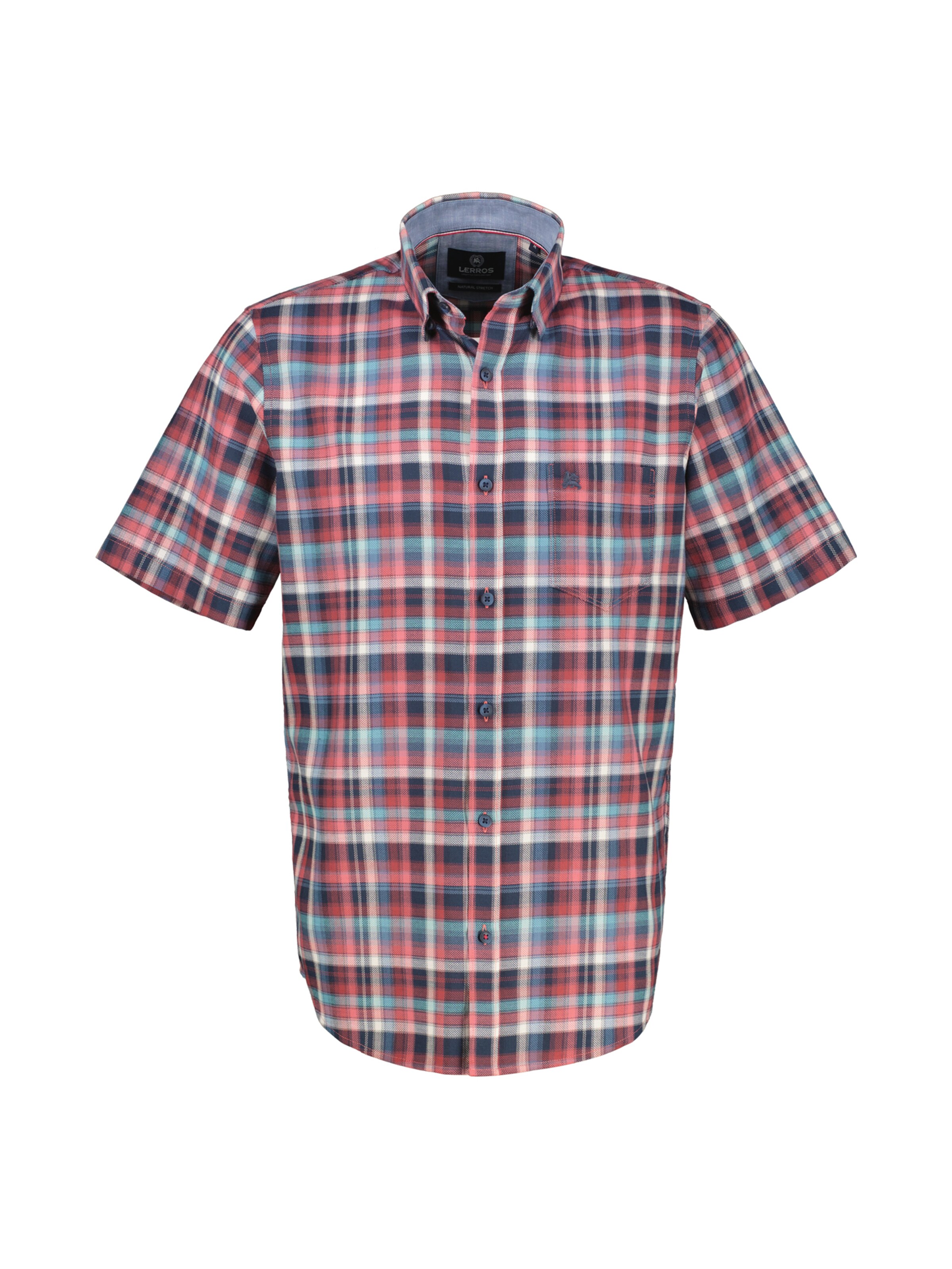 LERROS Regular fit Overhemd in Rood: voorkant