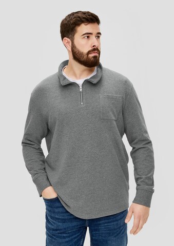 s.Oliver Men Big Sizes Sweatshirt in Grau: predná strana