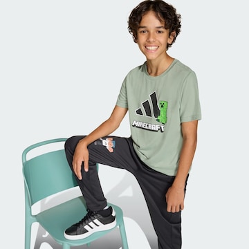 ADIDAS SPORTSWEAR Regular Workout Pants 'Minecraft' in Black