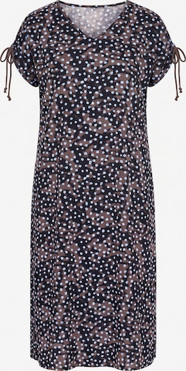 Ulla Popken Kleid in 42-44 in himmelblau / dunkelgrau / schwarz, Produktansicht