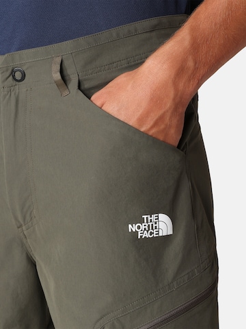 THE NORTH FACE Regularen Outdoor hlače 'Exploration' | zelena barva