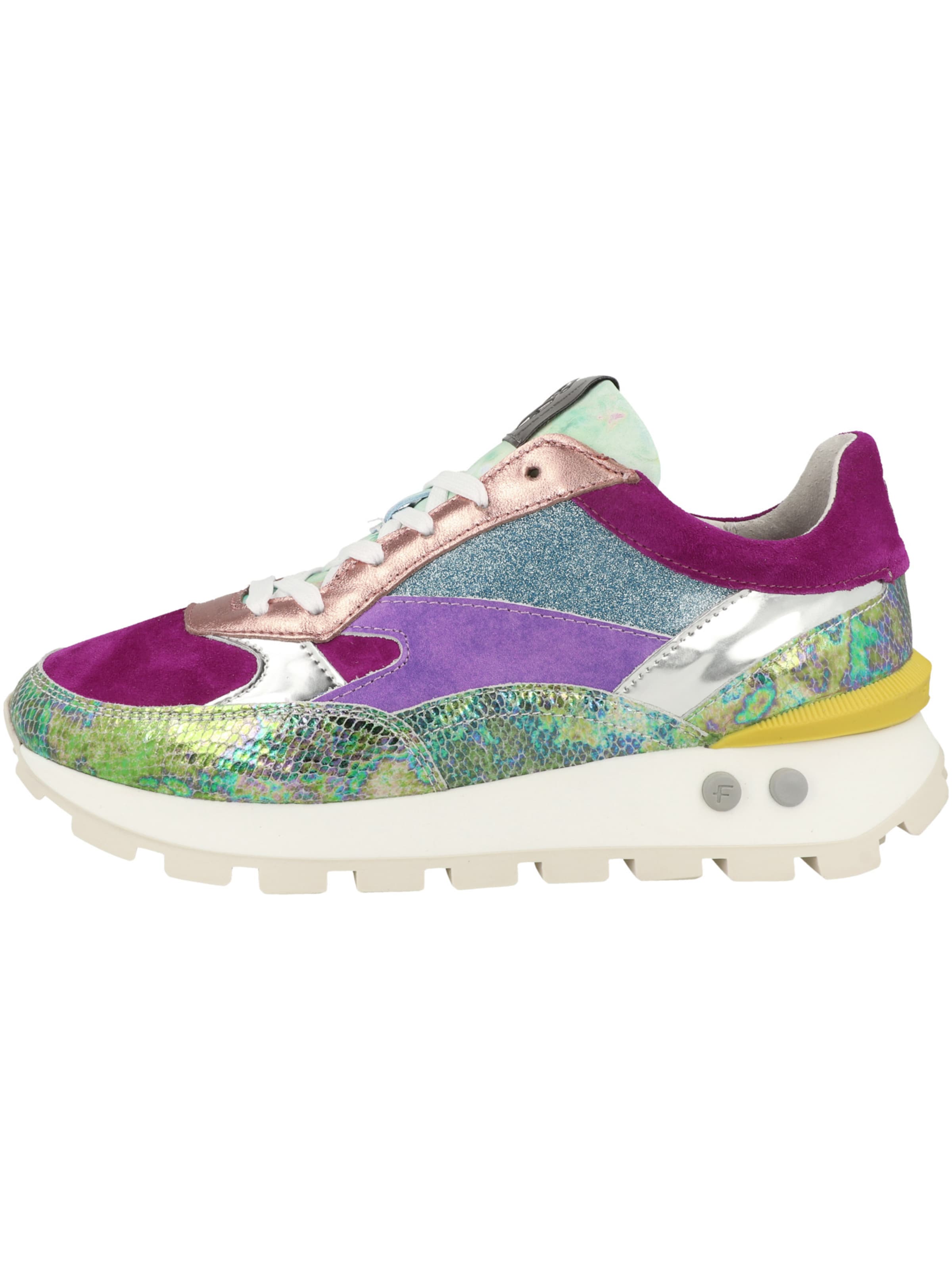 Floris van Bommel Platform trainers 'Blokki 04.13' in Mixed colours: front