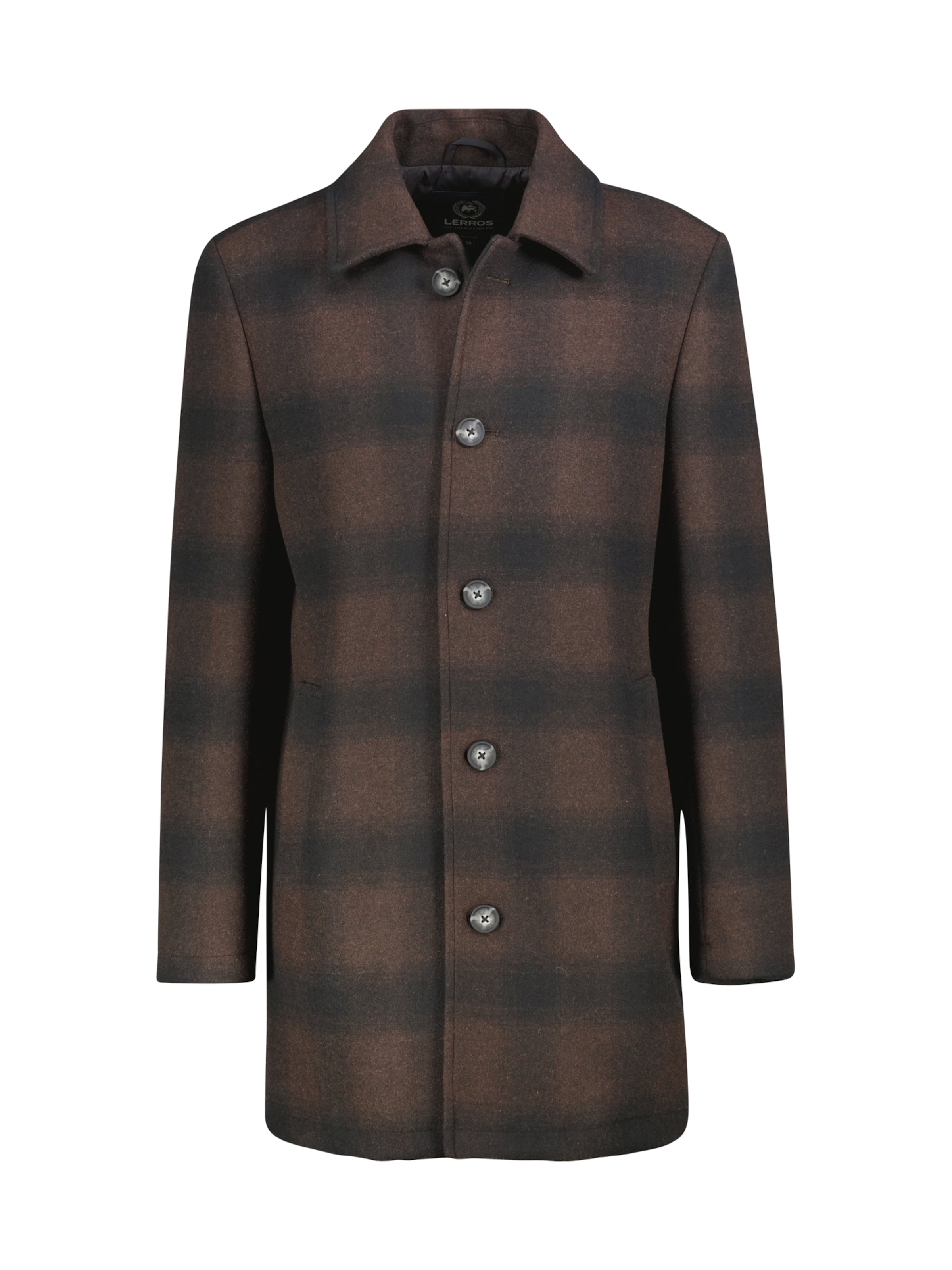 LERROS Between-Seasons Coat in Brown: front
