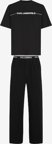 Karl Lagerfeld Pitkä pyjama värissä musta: etupuoli