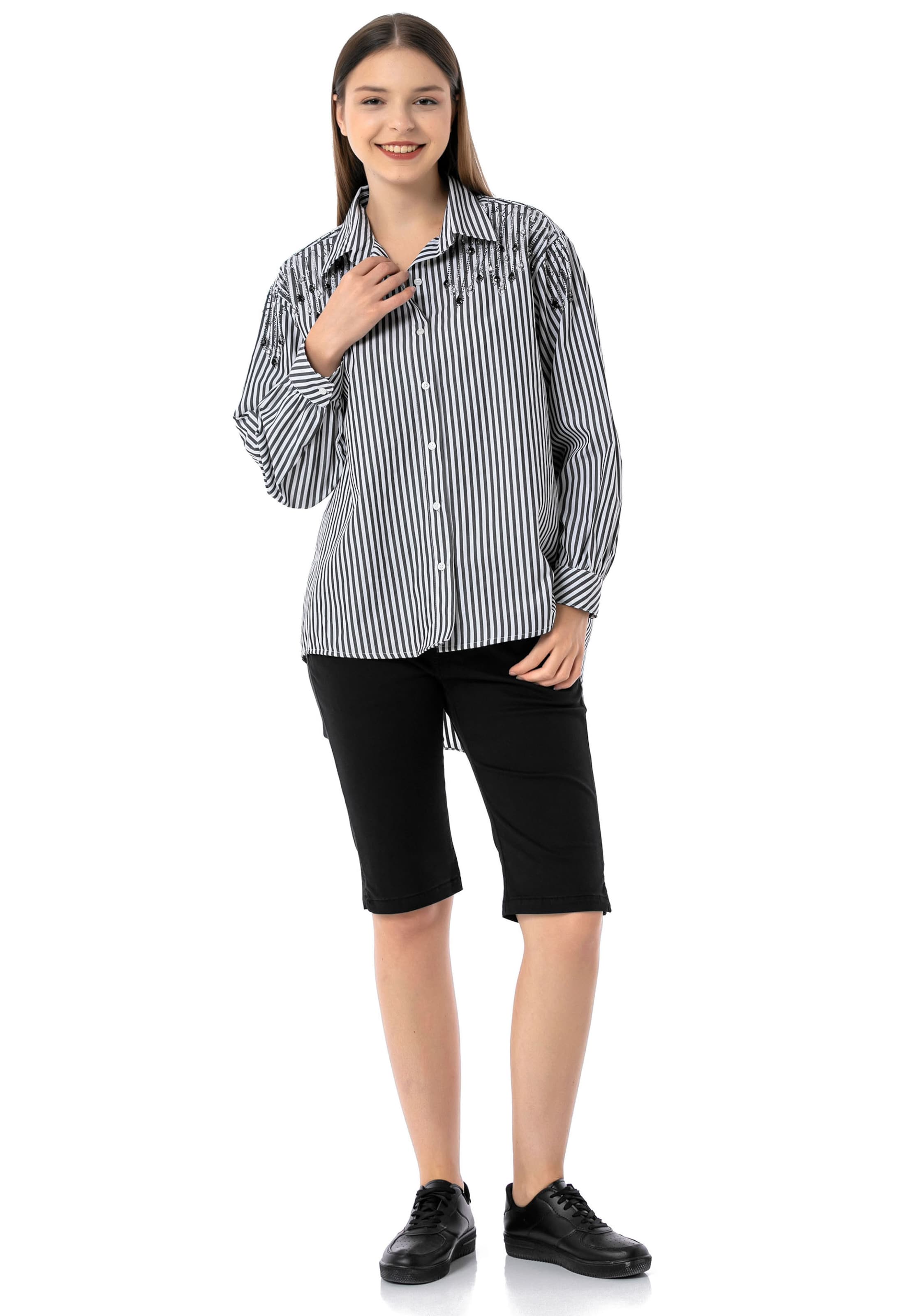 CIPO & BAXX Blouse in Zwart