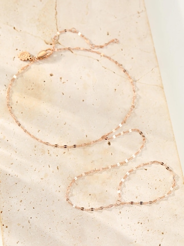 Bijoux de pied 'Flattened Rolo Toe Chain' Hey Happiness en or