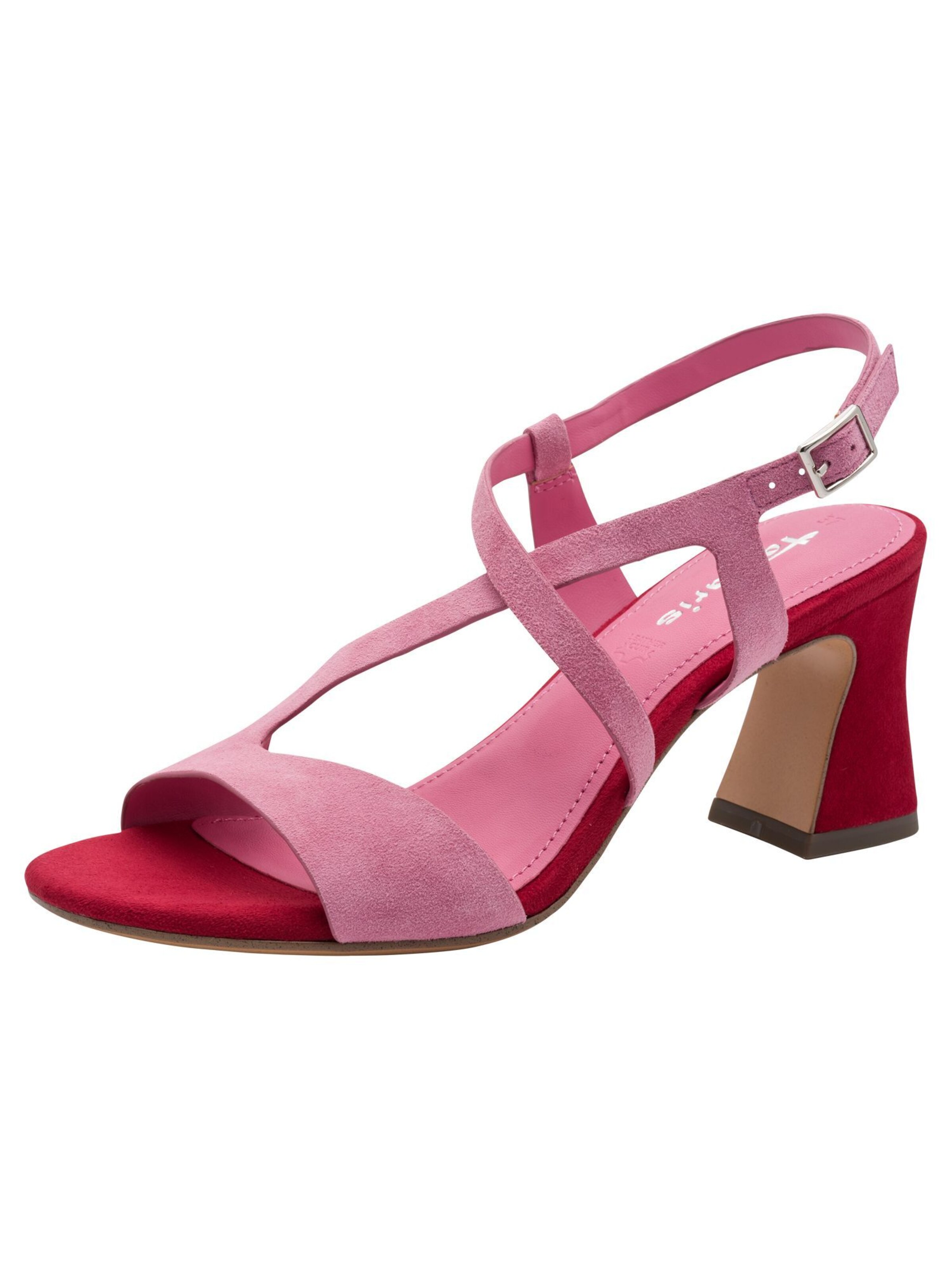 Tamaris Sandalen met riem in Roze: voorkant