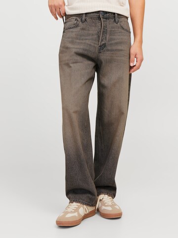 JACK & JONES Loosefit Jeans 'JJIAlex' i grå: framsida