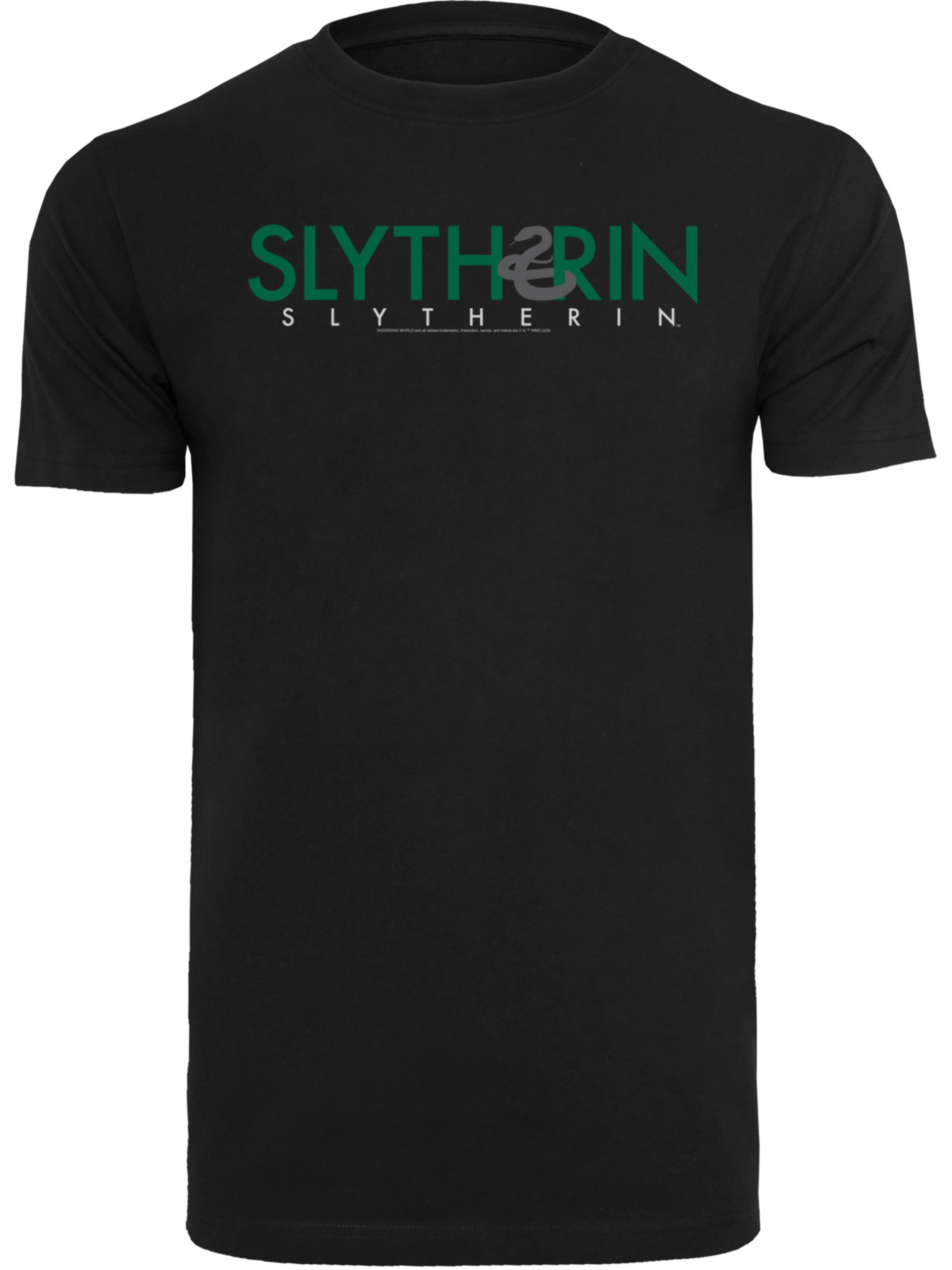 T-Shirt 'Harry Potter Slytherin' F4NT4STIC en noir : devant