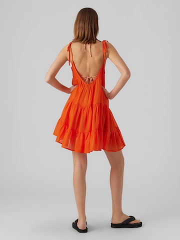 VERO MODA Summer Dress 'Lasley' in Orange