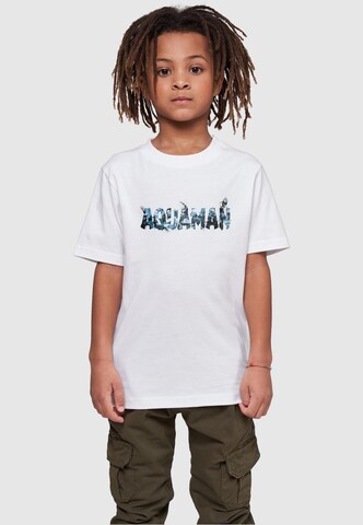 Coupe regular T-Shirt 'Aquaman' ABSOLUTE CULT en blanc : devant