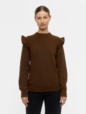 OBJECT Sweater 'Malena' in Brown: front