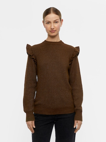 Pull-over 'Malena' OBJECT en marron : devant