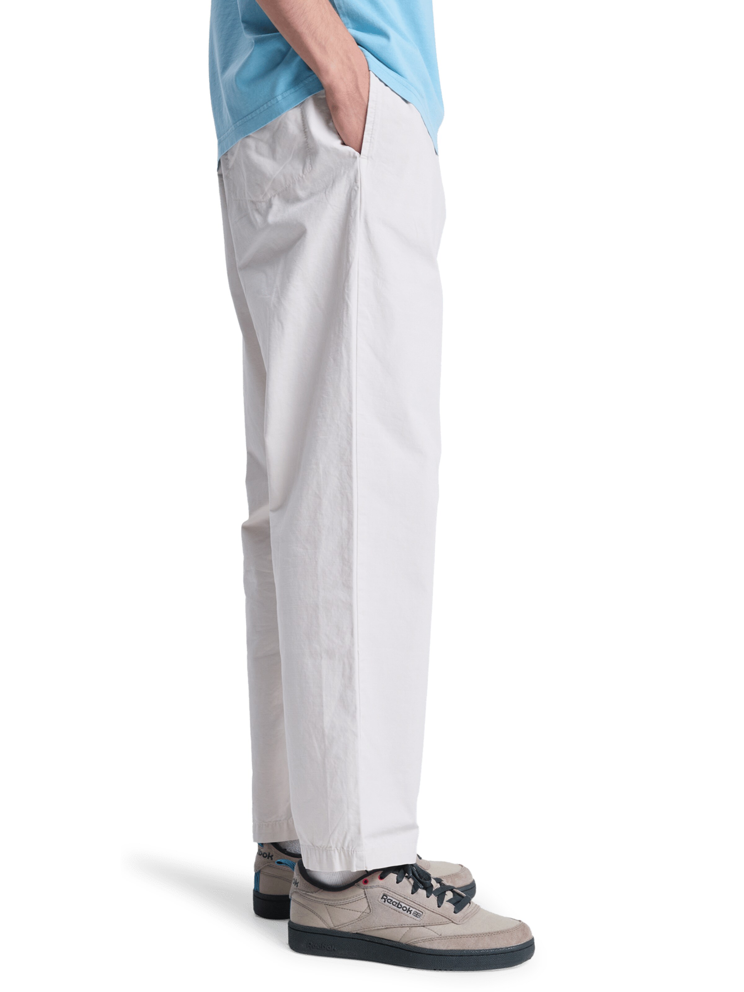 Loosefit Pantalon 'The Pipe Beach' QUIKSILVER en blanc