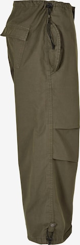 Urban Classics Alt kitsenev Klapptaskutega püksid, värv roheline
