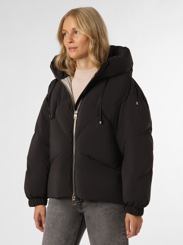 DUNO Between-Season Jacket ' Peggie ' in Black: front