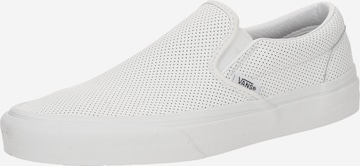 VANS - Sapatilhas slip-on 'Classic' em branco: frente