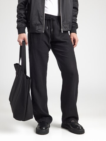 Karl Lagerfeld Loosefit Hose in Schwarz: Vorderseite