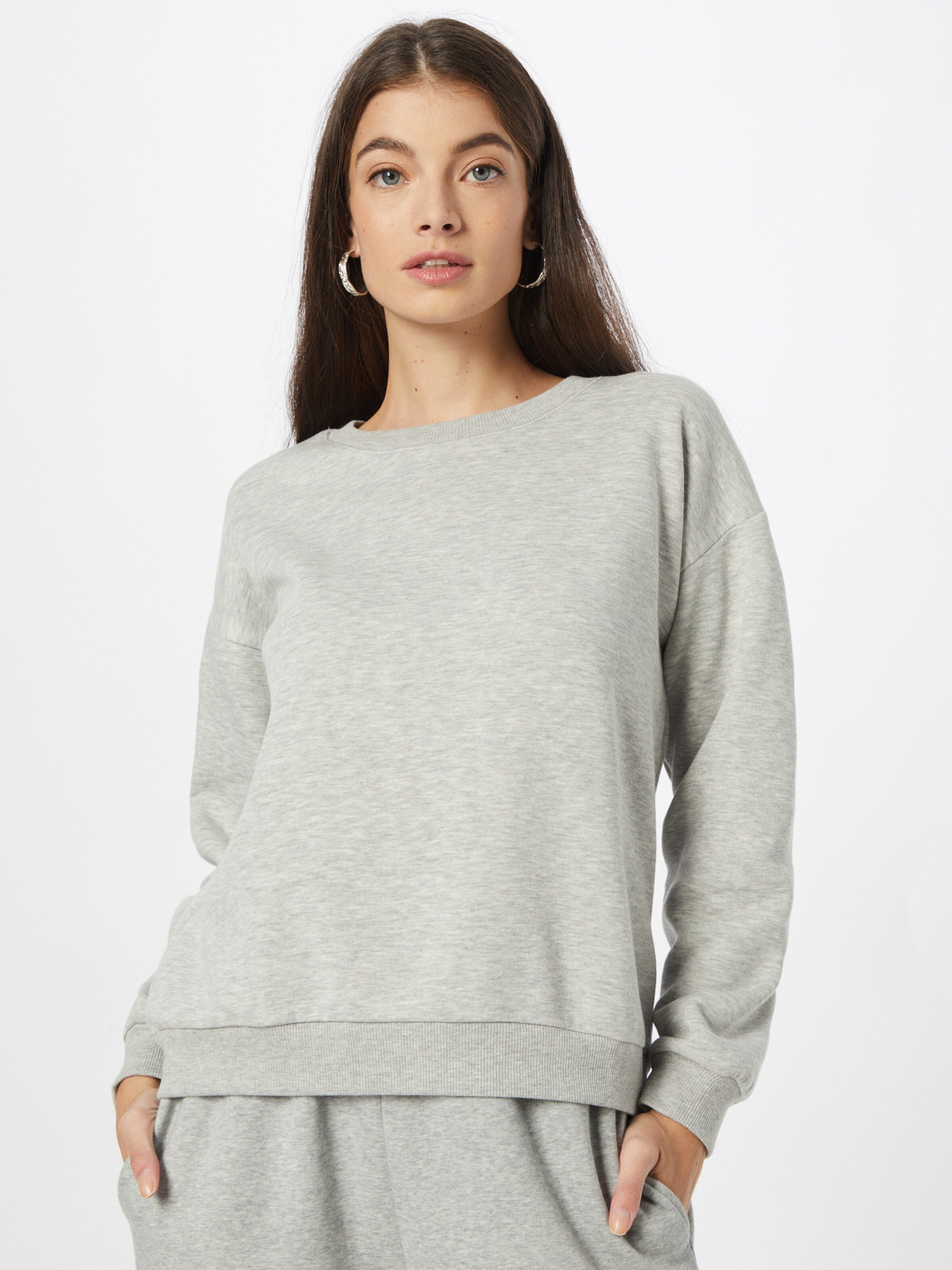 Frauen Große Größen b.young Sweatshirt in Graumeliert - QX93155