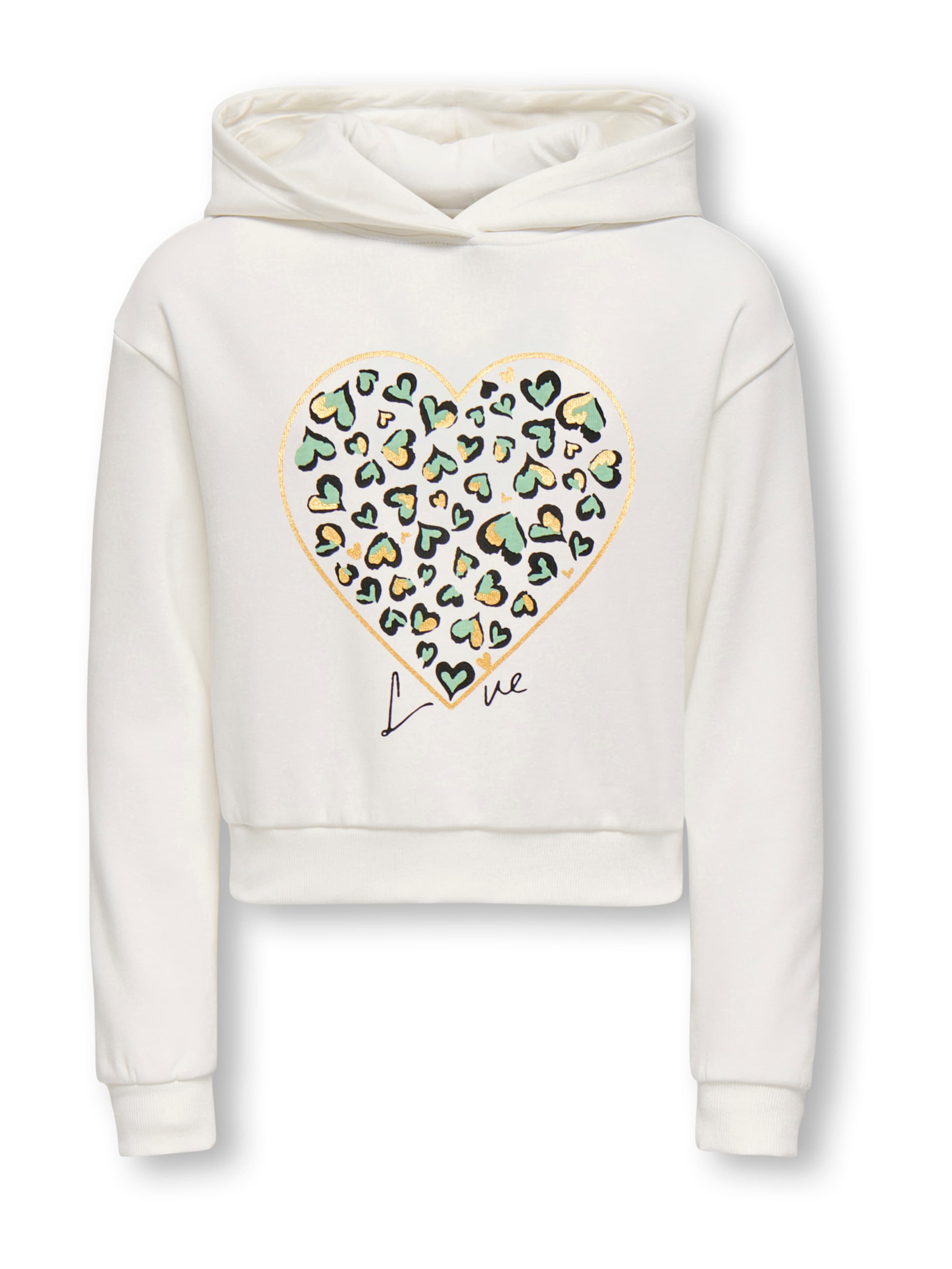 ONLY GIRLS Свитшот 'KOGCOOPER' в Белый: спереди