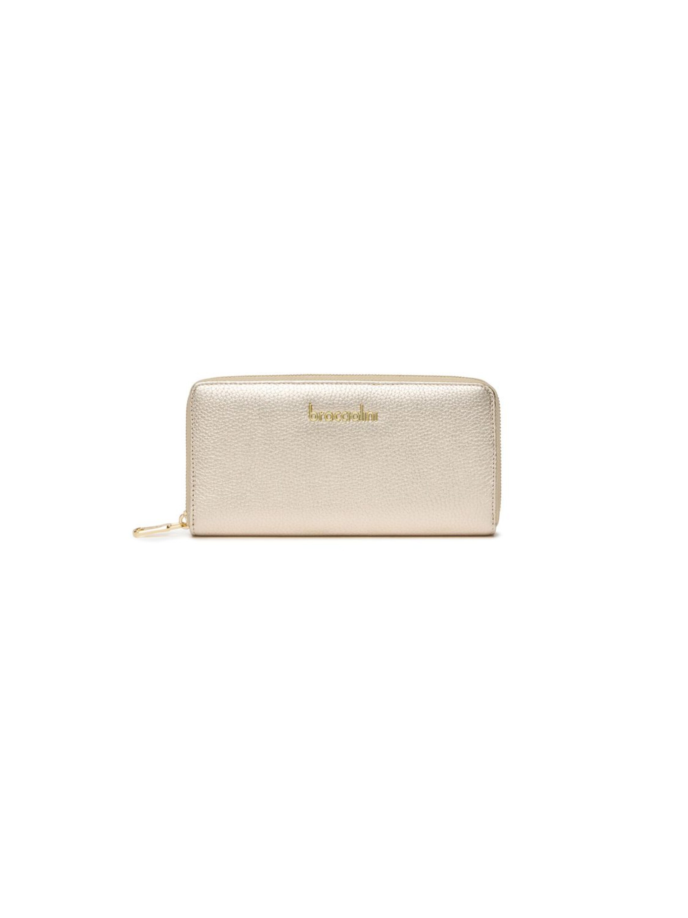 Braccialini - Cartera 'Basic' en plata: frente