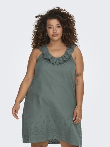 ONLY Carmakoma Kleid in Grün: Vorderseite