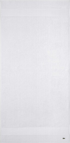 LACOSTE Shower Towel in White: front