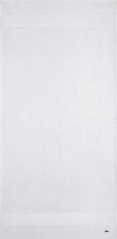 LACOSTE Shower Towel in White: front