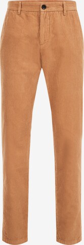 WE Fashion Tapered Chino trousers in Brown: front