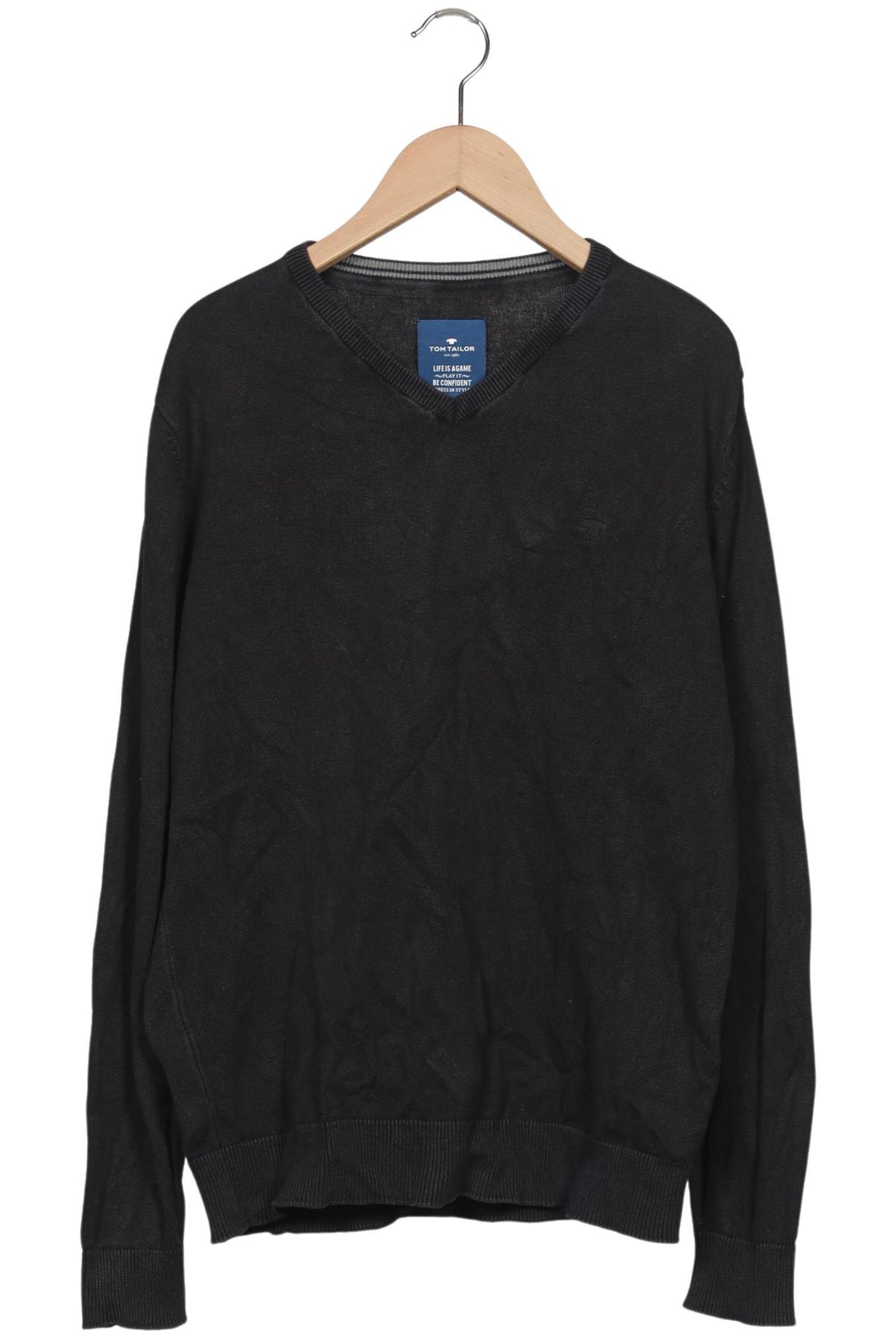 TOM TAILOR Sweater & Cardigan in M in Black: front