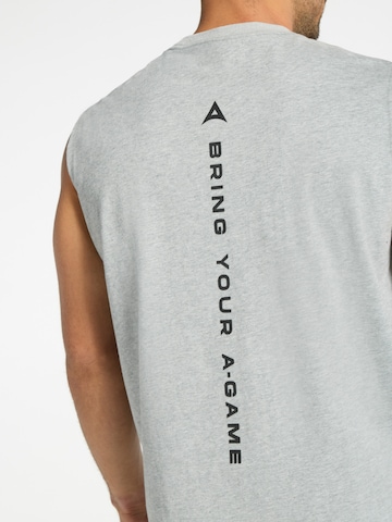 pelēks A-Game T-Krekls
