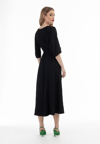 Rochie de la faina pe negru