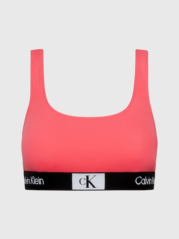 Calvin Klein Swimwear Bustier Bikinitop in Pink