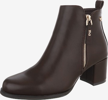 Ital-Design Ankle Boots in Braun: Vorderseite