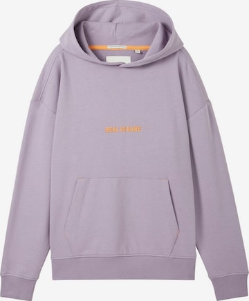 Sweat TOM TAILOR en violet : devant