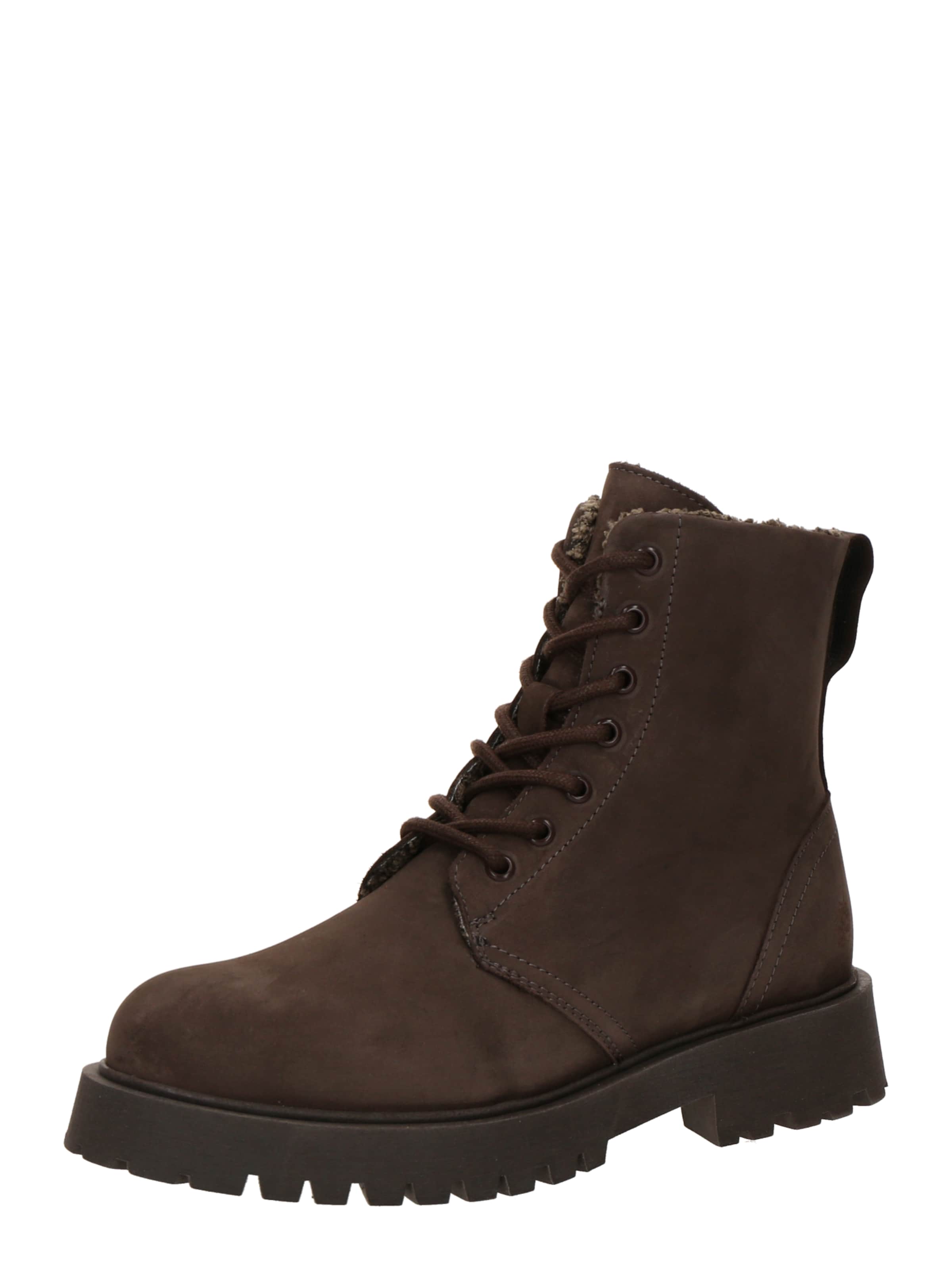 Apple of Eden Lace-Up Ankle Boots 'GENEVE' in Brown: front