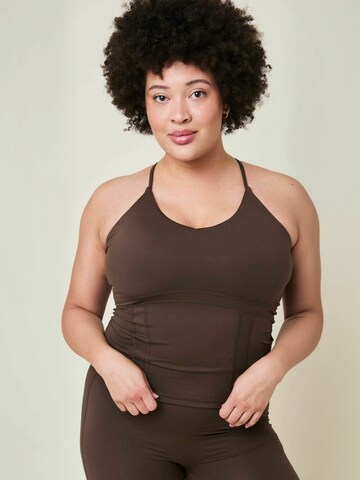 Copenhagen Cartel Top ' Adorn ' in Brown: front