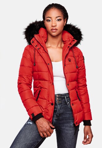 NAVAHOO Winter Jacket 'Zuckerbiene' in Red