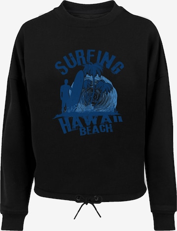 Sweat-shirt 'Hawaii Surf Beach Summer' F4NT4STIC en noir : devant