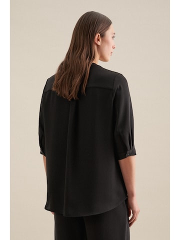 SEIDENSTICKER Blouse 'Schwarze Rose' in Black