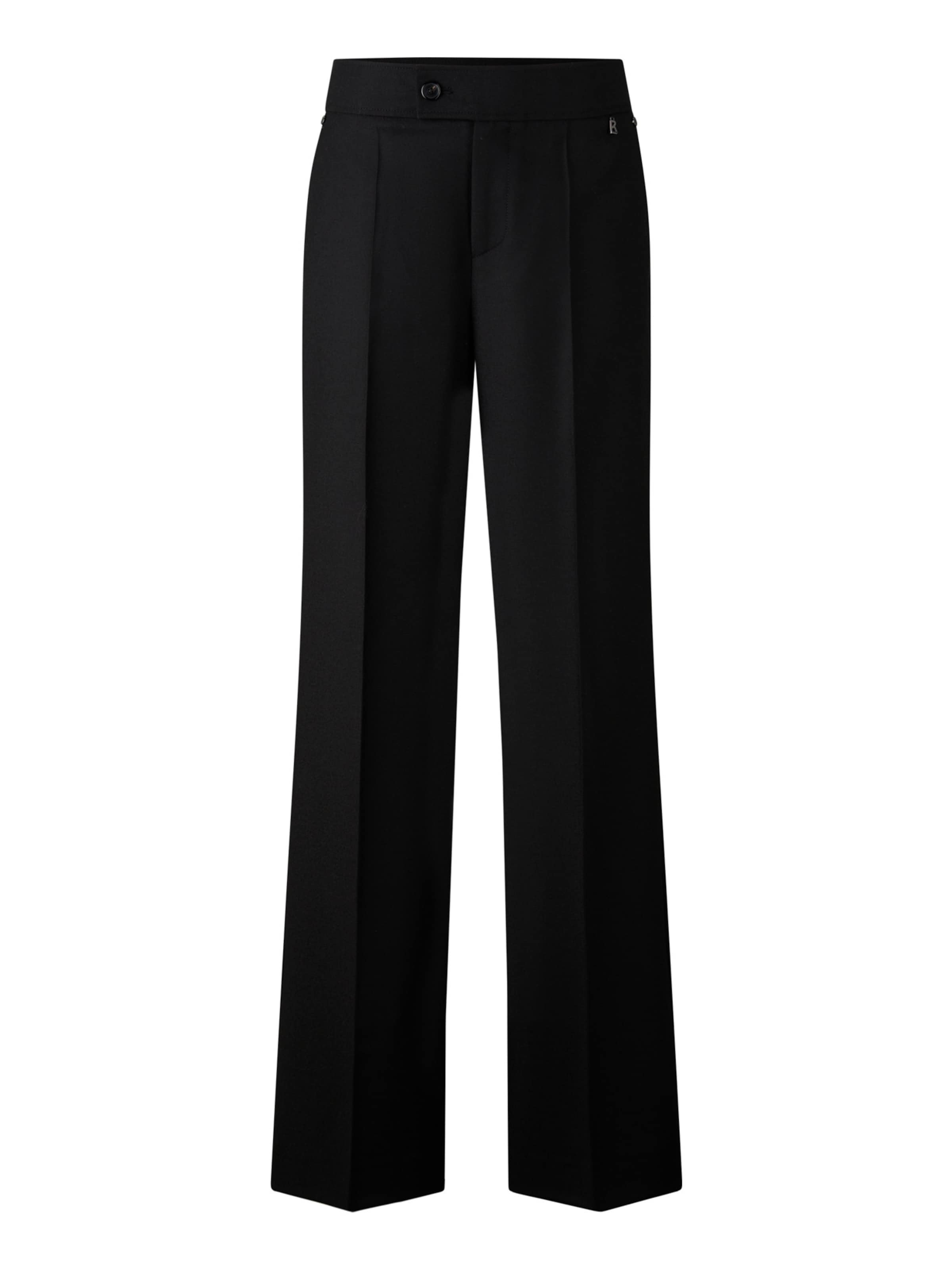 BOGNER Wide Leg Hose 'Hermia' in Schwarz: Vorderseite