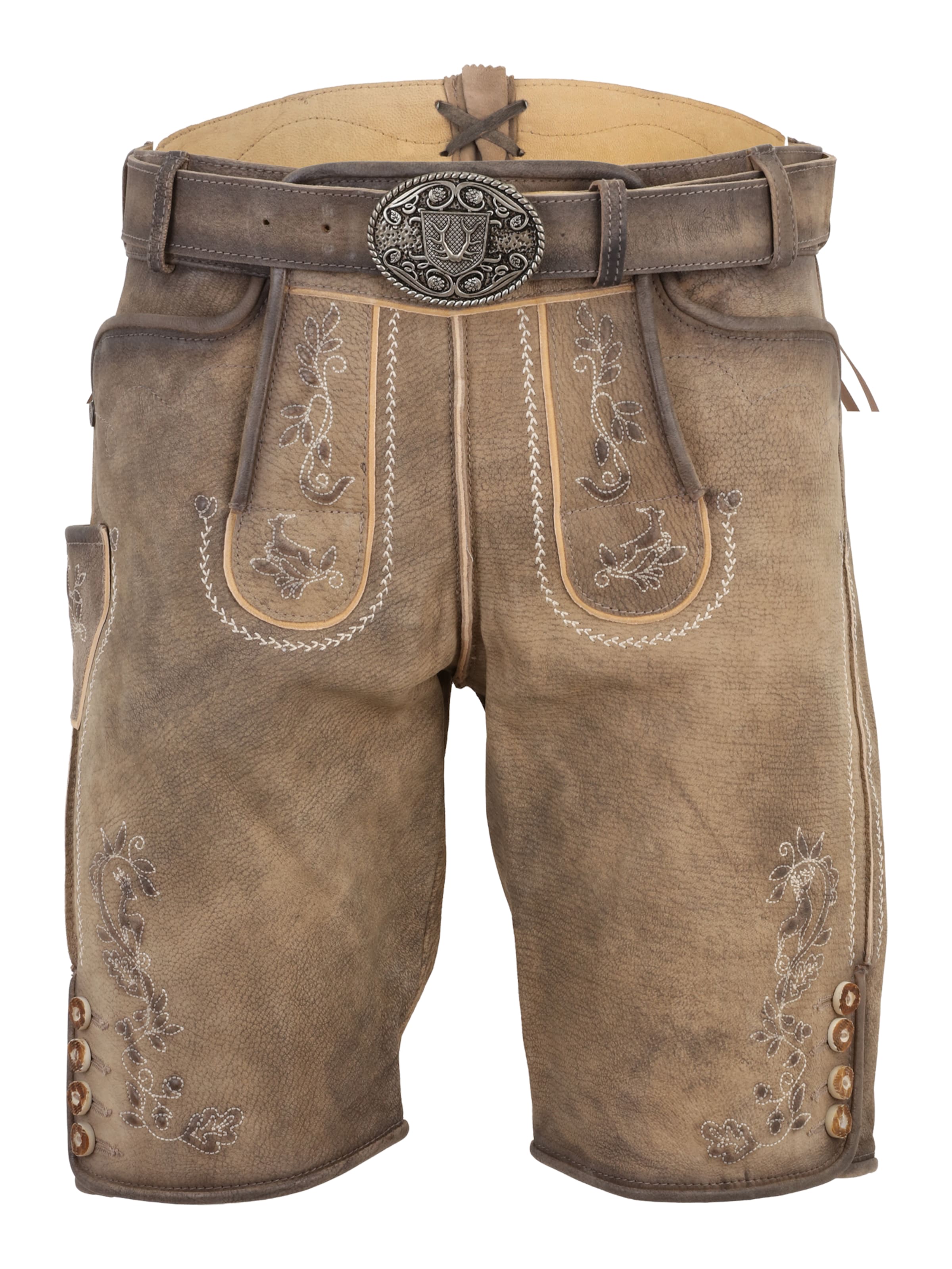 Krüger Buam - regular Pantalón tradicional en marrón: frente