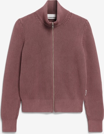 ARMEDANGELS Strickjacke REBECCAA GMT DYE in Lila: Vorderseite
