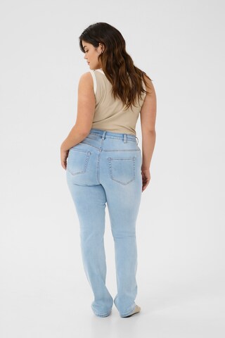 KAFFE CURVE Regular Jeans 'KCSina' in Blau